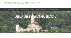 Desktop Screenshot of fewo-altmuehltal.de