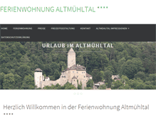 Tablet Screenshot of fewo-altmuehltal.de